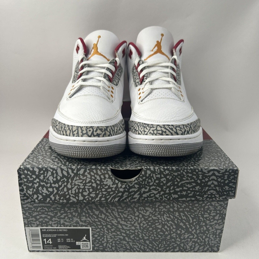 Nike Shoes Air Jordan 3 Retro “Cardinal Red” 2024 - Picture 2 of 8